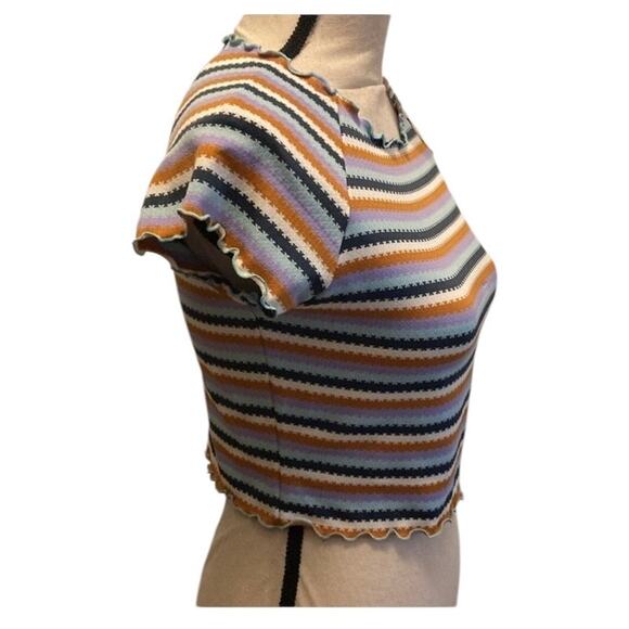 Anthropologie L*Space wildflower top crop top rashguard Y2K vibes dainty XL - Picture 6 of 8